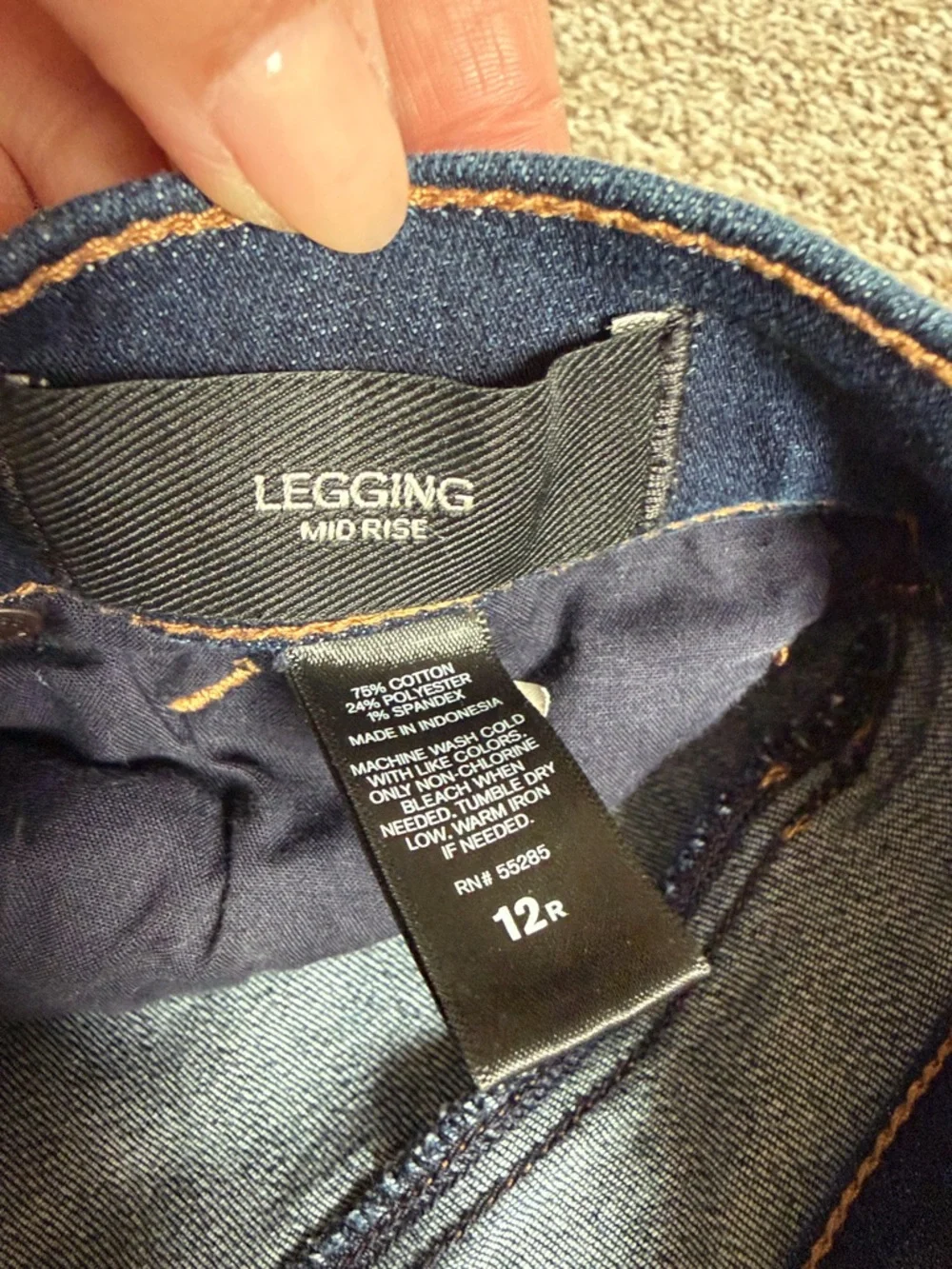 Express Navy Skinny Jeans - Picture 5 of 5